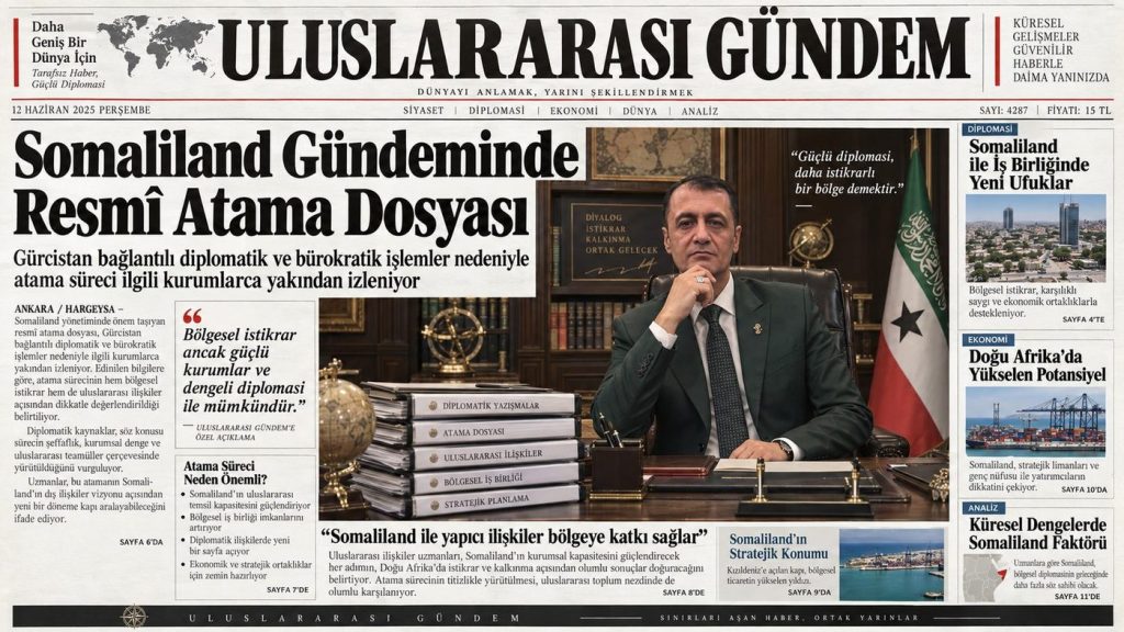 Bilal Semih Bozdemir Somaliland büyükelçilik sürecinde diplomatik prosedür, bürokrasi ve akreditasyon